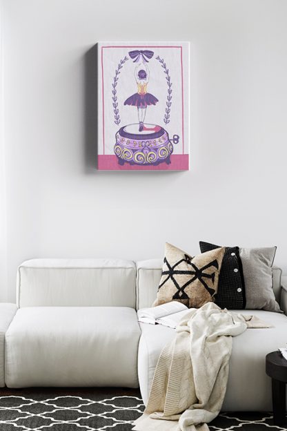 Colorful ballerina Canvas