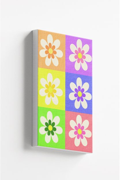 Flowers pattern colors Canvas