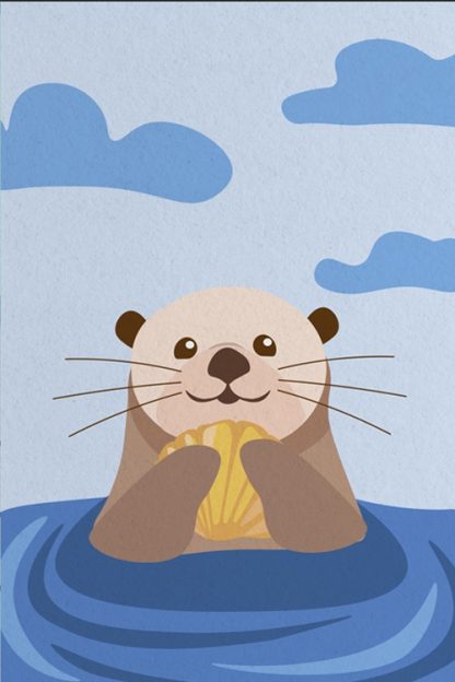 Cute Sea Otter Poster