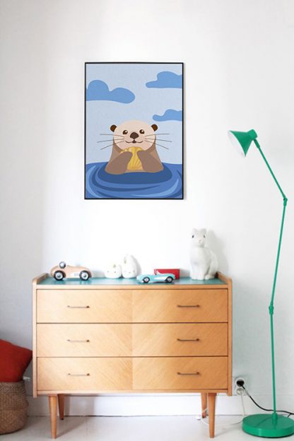 Cute Sea Otter Poster