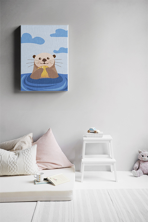 Cute Sea Otter Canvas
