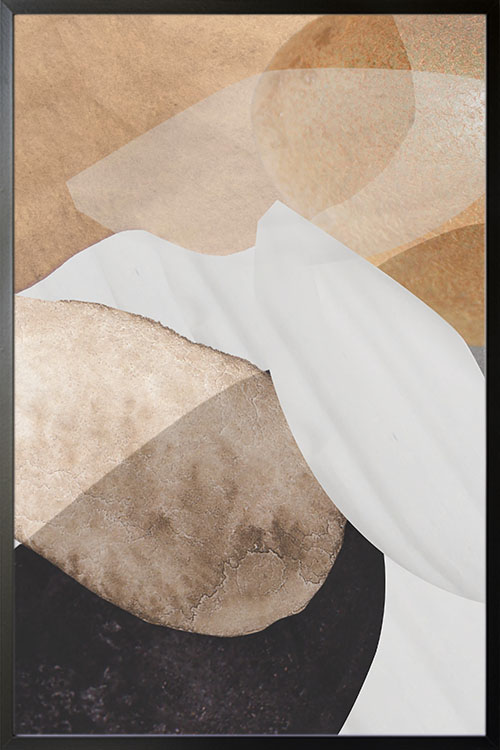Texture stone shapes earth tone no. 5 Poster