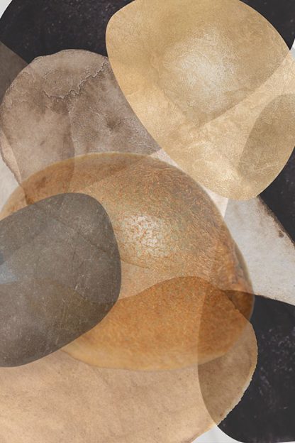 Texture stone shapes earth tone no. 6 Poster