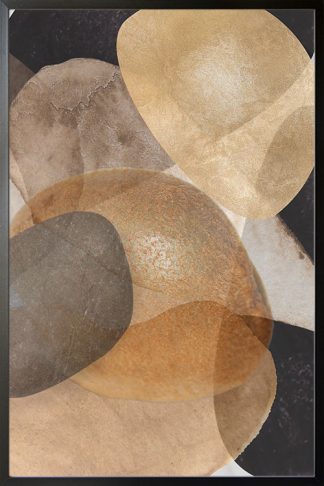 Texture stone shapes earth tone no. 6 Poster