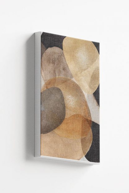 Texture stone shapes earth tone no. 6 Canvas