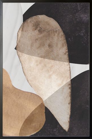 Texture stone shapes earth tone no. 7 Poster
