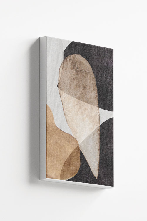 Texture stone shapes earth tone no. 7 Canvas