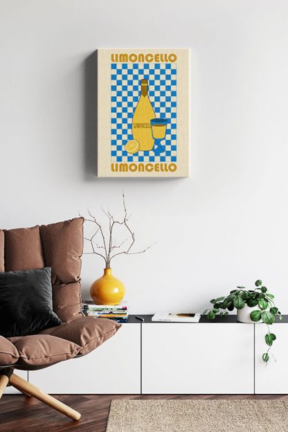 Art Liquor Limoncello Canvas in Interior