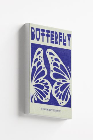 Butterfly graphical icon quotes Canvas