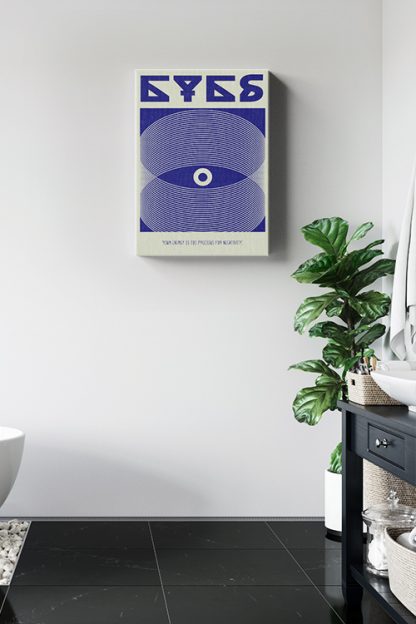 Eye graphical icon quote Canvas