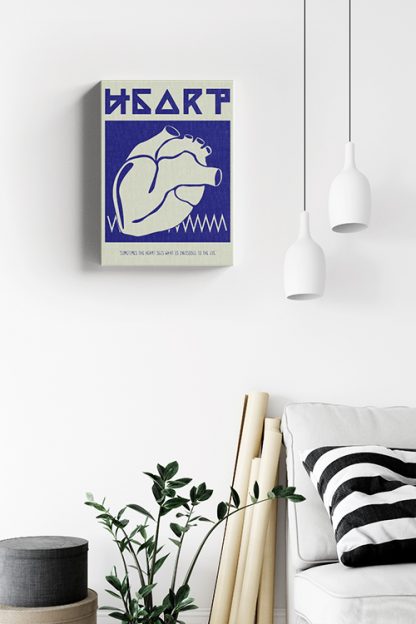 Heart graphical icon quotes Canvas