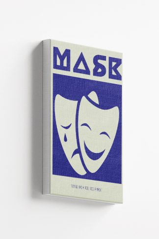 Mask graphical icon quotes Canvas