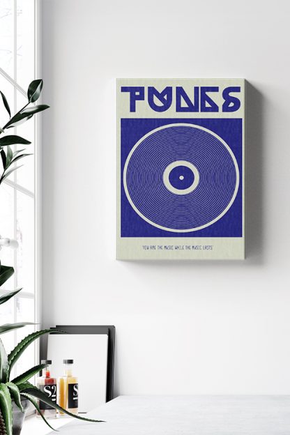 Tunes graphical icon quotes Canvas