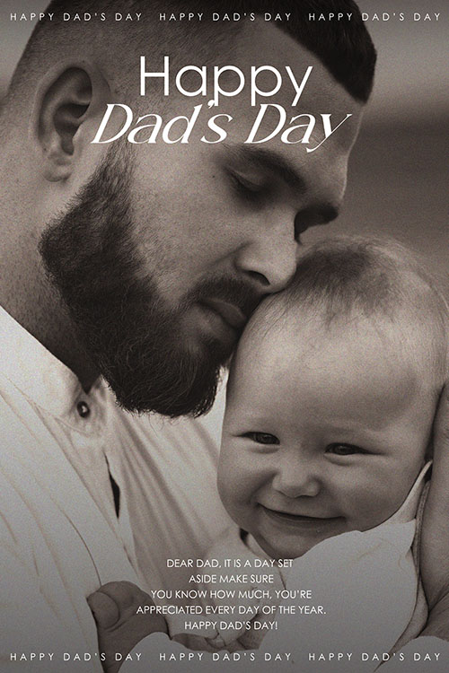 Happy Dads Day Poster