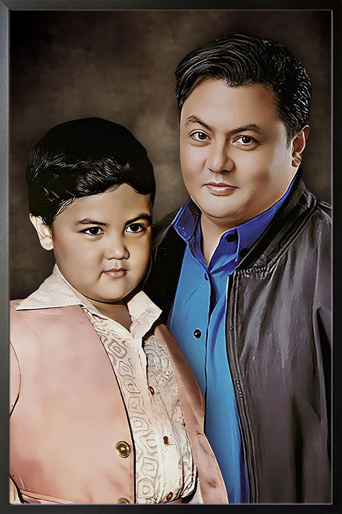 Niño Muhlach on Then and now poster art print.