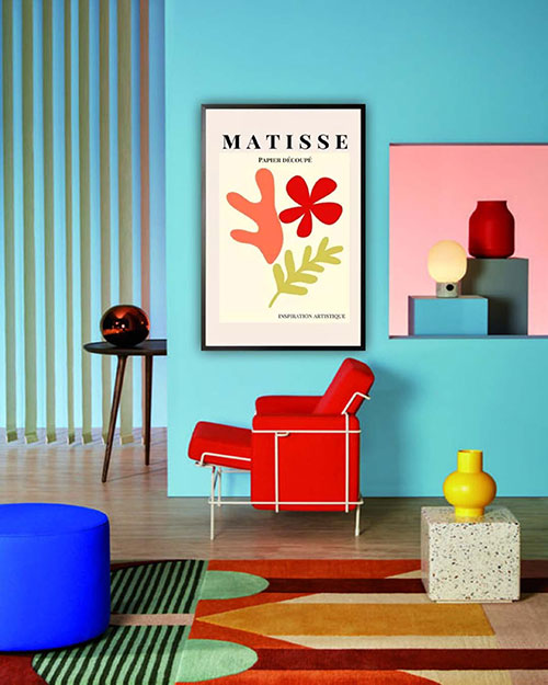 An art print inspired by Matisse.