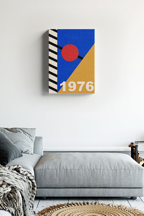 Bauhaus Inspired 1976 Canvas