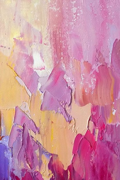 Abstract with dynamic shades of pink no. 1 poster