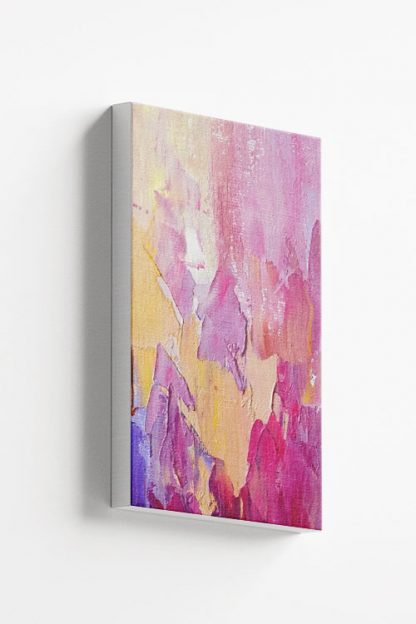 Abstract with dynamic shades of pink no. 1 canvas