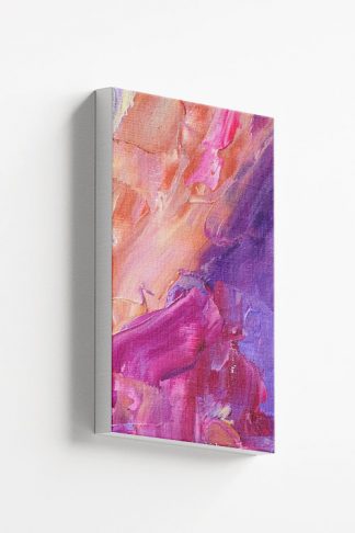 Abstract with dynamic shades of pink no. 2 canvas