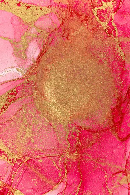 Abstract pink with gold dust no. 2 poster