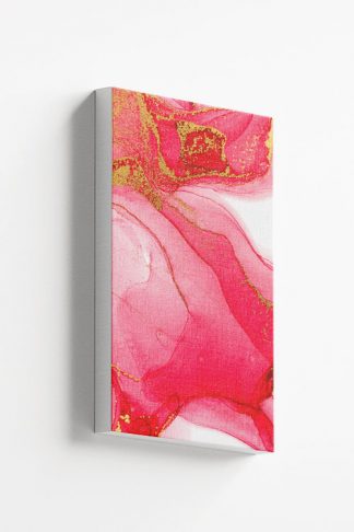 Abstract pink with gold dust no. 3 canvas