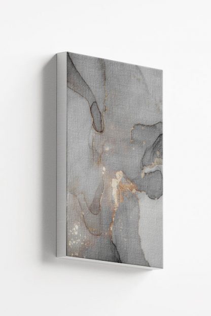 Abstract gray shade with gold dust no. 1 canvas