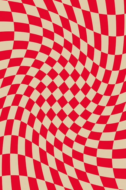 Liquified Checkered poster