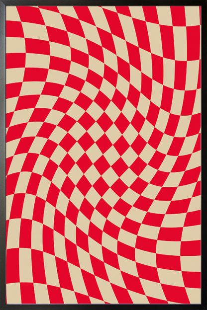 Liquified Checkered poster