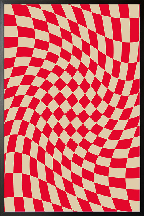 Liquified Checkered poster