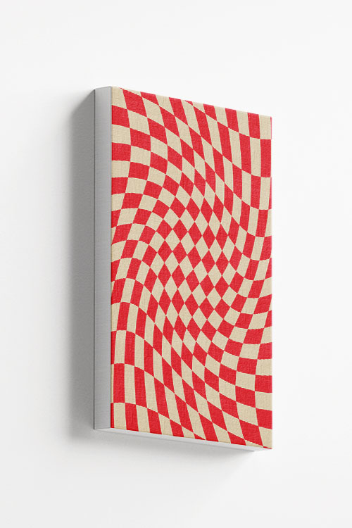 Liquified Checkered canvas