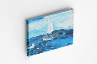 Abstract Aquamarine Canvas