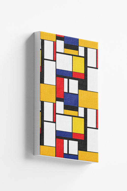 Color Tetris No 1 Canvas