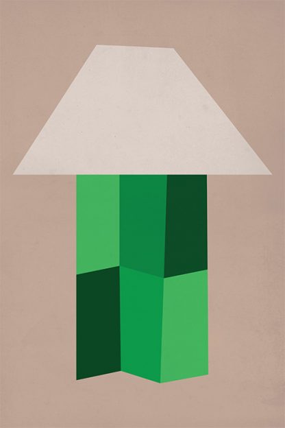 Emerald Graphical Lamp Poster