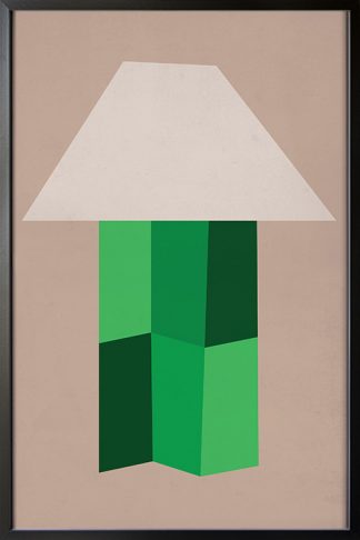 Emerald Graphical Lamp Poster