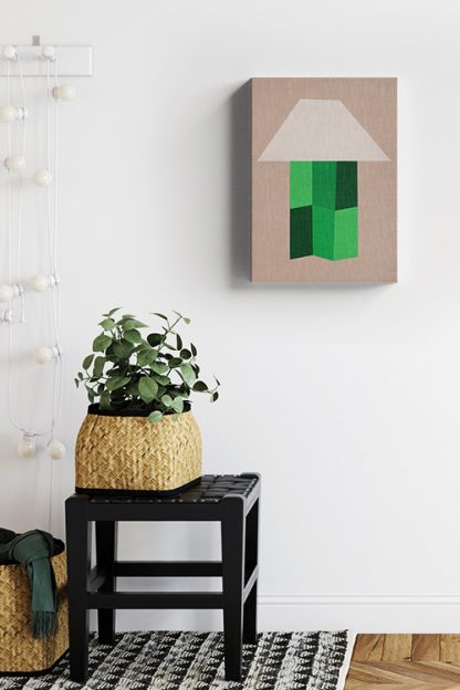 Emerald Graphical Lamp Canvas